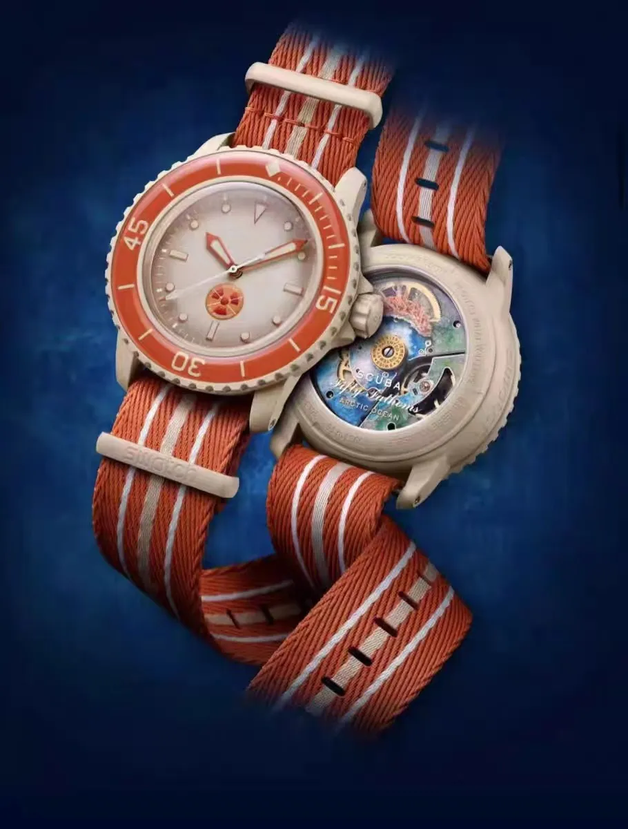 Bioceramic Ocean Mens 자동 기계식 고품질 풀 기능 시계 디자이너 운동 시계 한정판 손목 시계