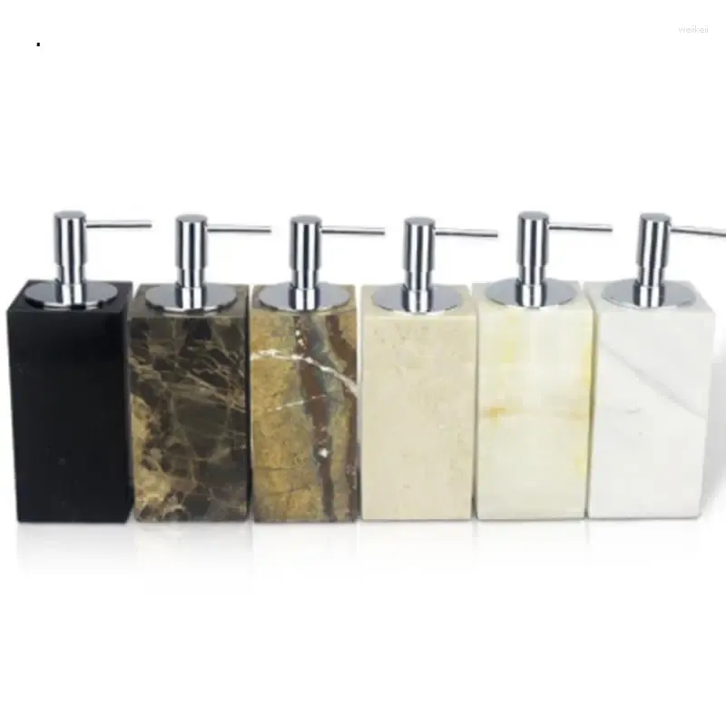 Liquid Soap Dispenser 1pc Nordic Natural Marble Home Toilet Shower Gel Shampoo Dispensing Bottle Wristband Empty Pump