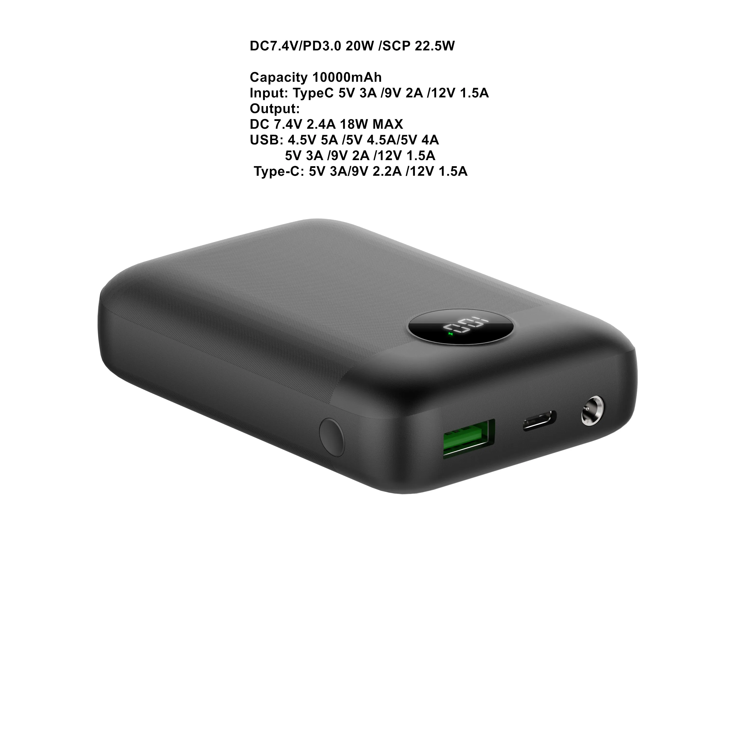 Portable 10000mAh Battery Pack With LCD Display, USB C Fast Charging Cord,  And Heated Hilipert Heated Vest For IPhone And Android DC 7.4V 2.44A Power  Bank From Kingberry2014, $11.03