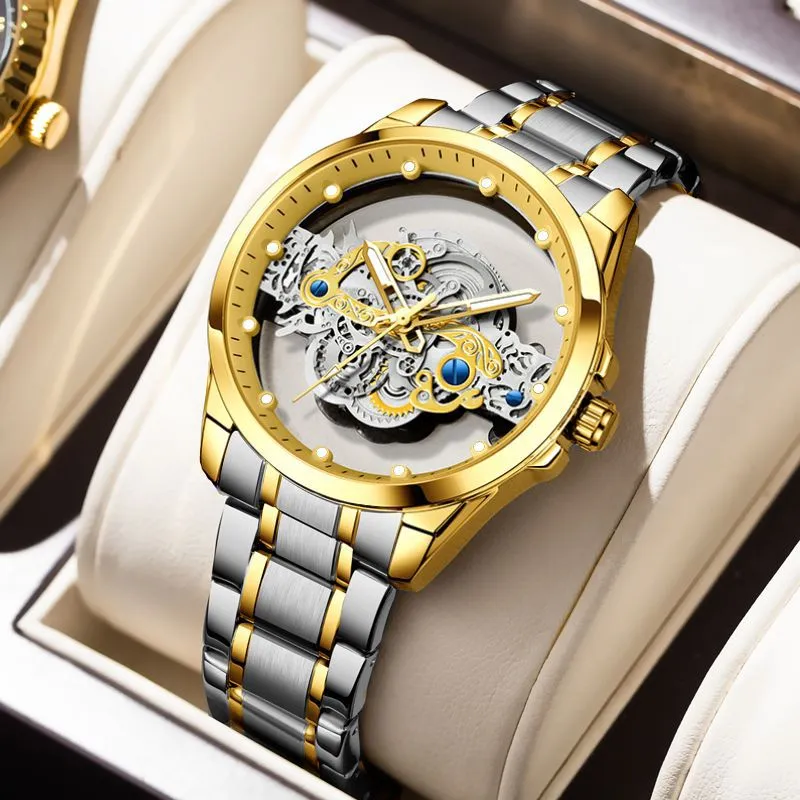 Relojes de hombre Movimiento mecánico, reloj automático: acero inoxidable 904L, 40 mm, súper luminoso, reloj de zafiro impermeable