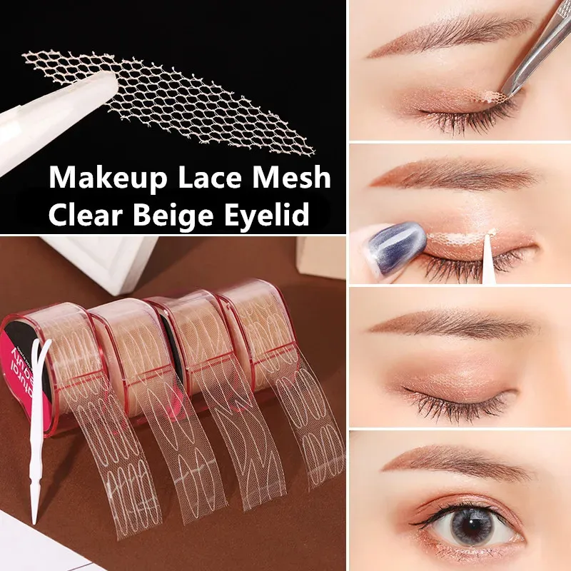 Eyelid Tools Sticky Eyes Tape Sticker Double Fold Self Adhesive Eyelid Tape Stickers S/L Makeup Clear Beige Remonte Tombante 231102