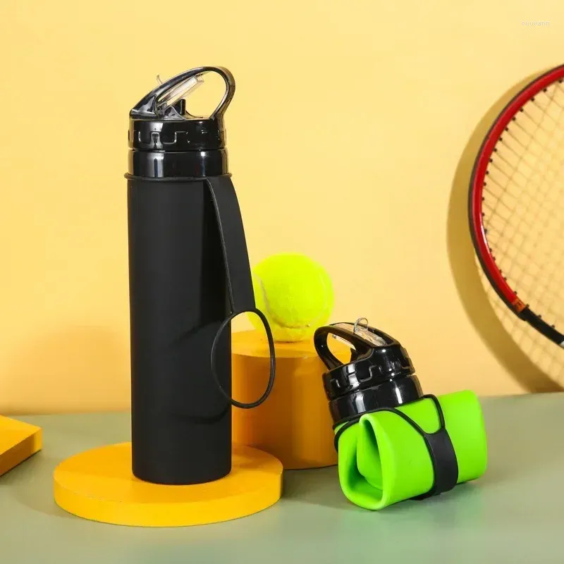 Water Bottles Outdoor Sports Kettle Silicone Folding Bottle Travel Cup Creative Drink