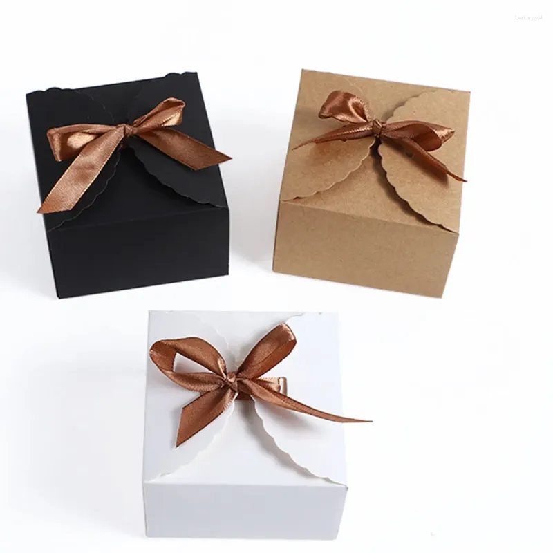Bolsas de joyería 12PCS Caja de regalo Cuadrado Cajas de paquete de gran capacidad Pequeño soporte negro