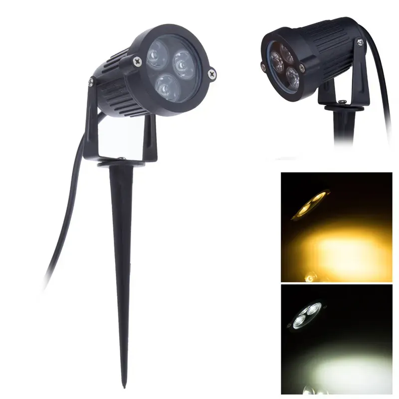 3W AC85-265V 12V LED Garden Spike light IP65 Waterproof Projector Path Landscape Spot Light Security Lawn Light