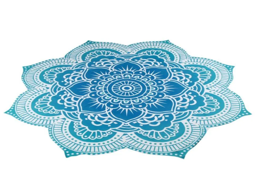 Entier 4 couleurs rondes 150 150 cm cadeaux tapis de serviette de plage couvertures de yoga couverture de plage piscine maison serviette de douche nappe Yoga Mat7765801