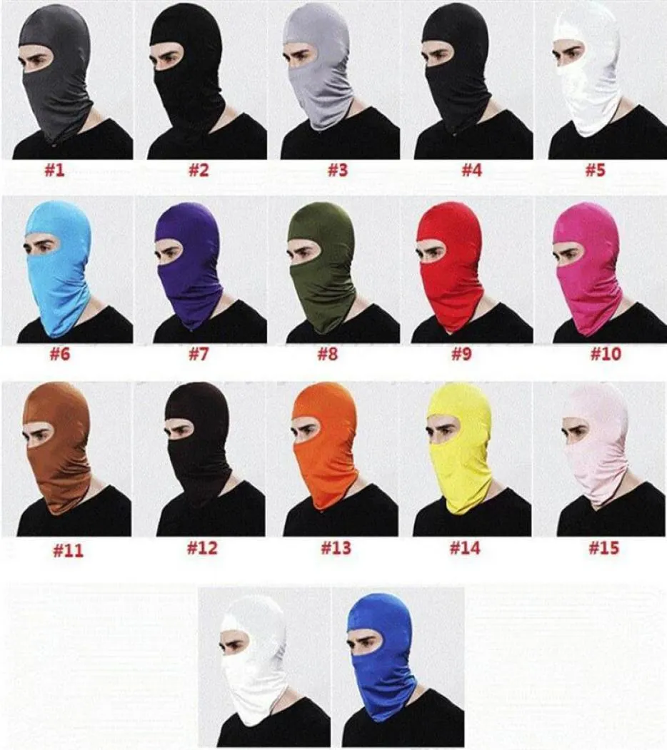 Carpartment Açık Balaclavas Spor Boyun Yüz Maskesi Kayak Snowboard Rüzgar Kapağı Polis Bisiklet Balaclavas Motosiklet Yüz Maskeleri 17 CO3685461