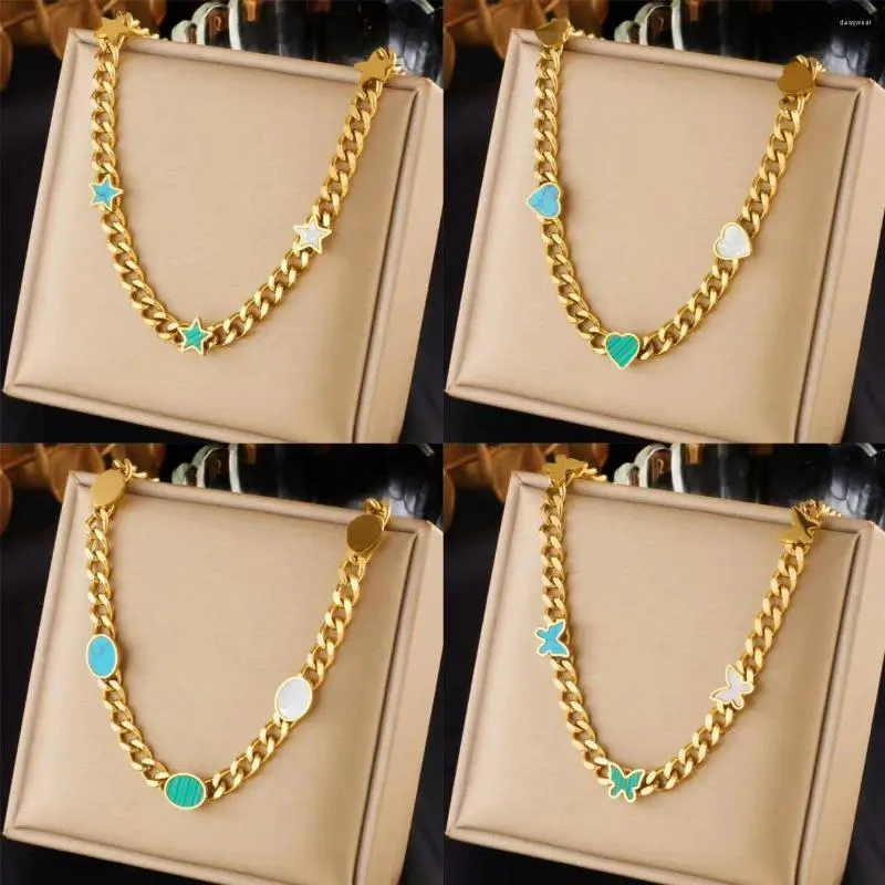 Chains MEYRROYU 316 Stainless Steel 2023 Irregular Zircon Cable Chain Women Retro Bohemian Style Luxury Prom Party Jewelry Accessories