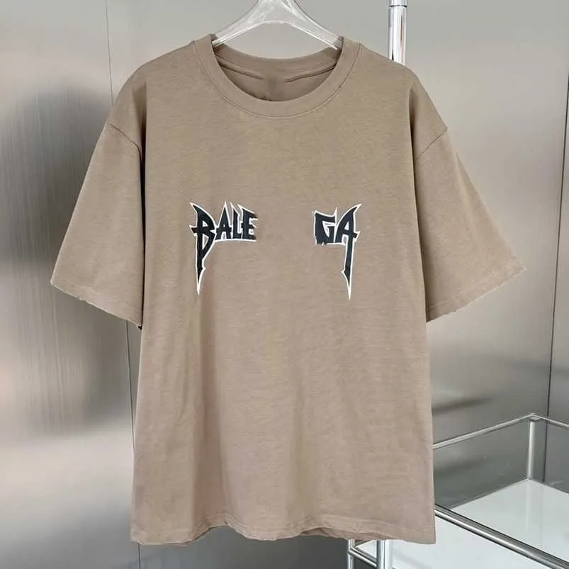 Femmes Designer t-shirt 2023 été haute édition Li lâche Simple unisexe Flash lettre Couple col rond manches T-Shirt