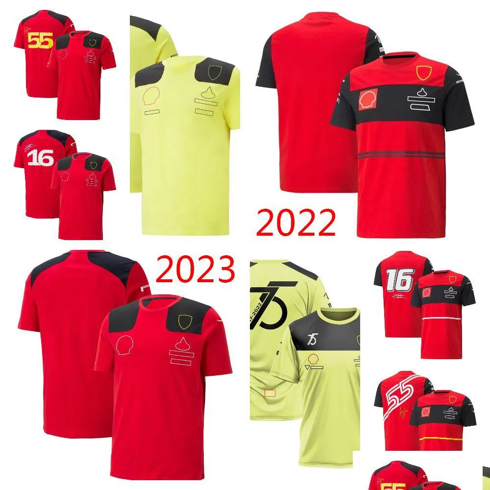 2023 Saison Racing Sportswear Hommes et femmes Fans d'été Chemise de grande taille Vêtements à manches courtes F1 Team T-shirt Drop Livraison Dhalq