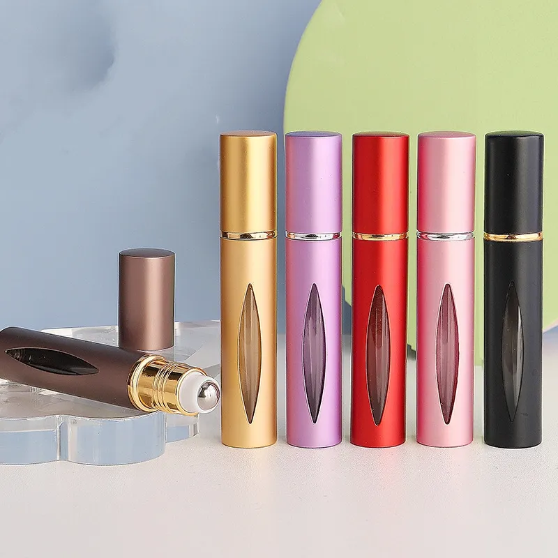 Refillable 10ml Refillable Rollerball Perfume Bottle With Stainless