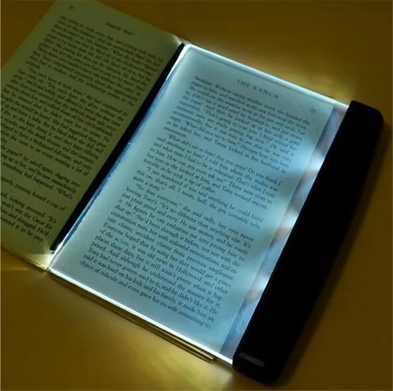 Flat Plate LED Book Light Reading Indoor Lighting Portable Travel Panel Dormitory Desk Lamp Eye for Students Bedroom