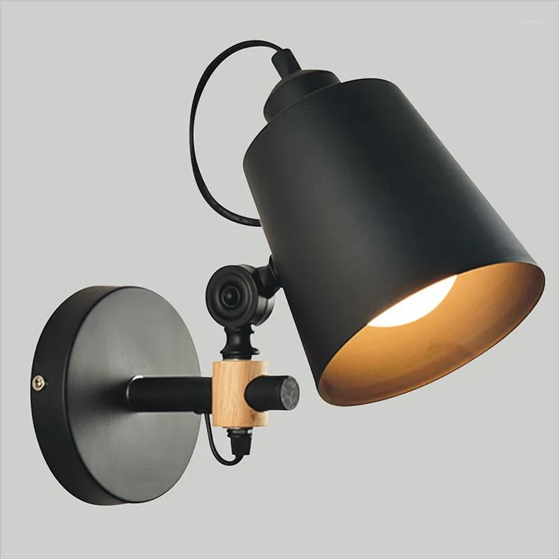 Lampes murales moderne industriel lumière LED Vintage lampe rétro fer applique pour chambre balcon Bar café maison allée Loft E27