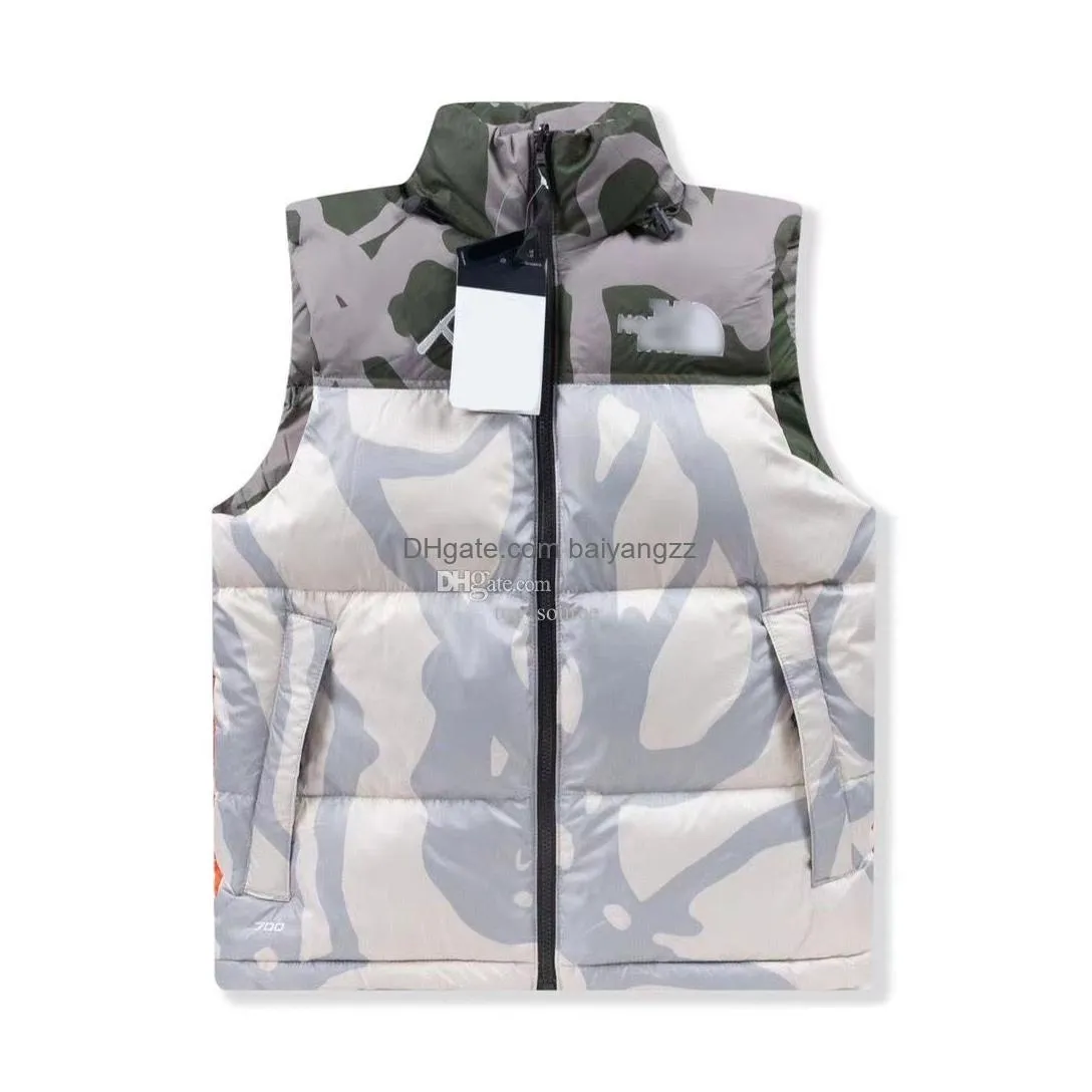 high quality 1996us designer topthe north jacket mens women vest down sleeveless puffer jacket autumn winter camouflage face puffer montage jacket vest jacket