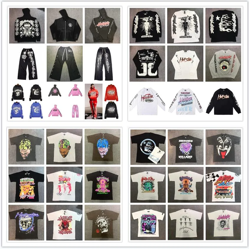 Aaaaa erkek hoodie sweaters kadınlar cehennem ve yıldız stüdyoları kayıtlar crewneck kapüşonlu uzun pantolon en iyi kalite