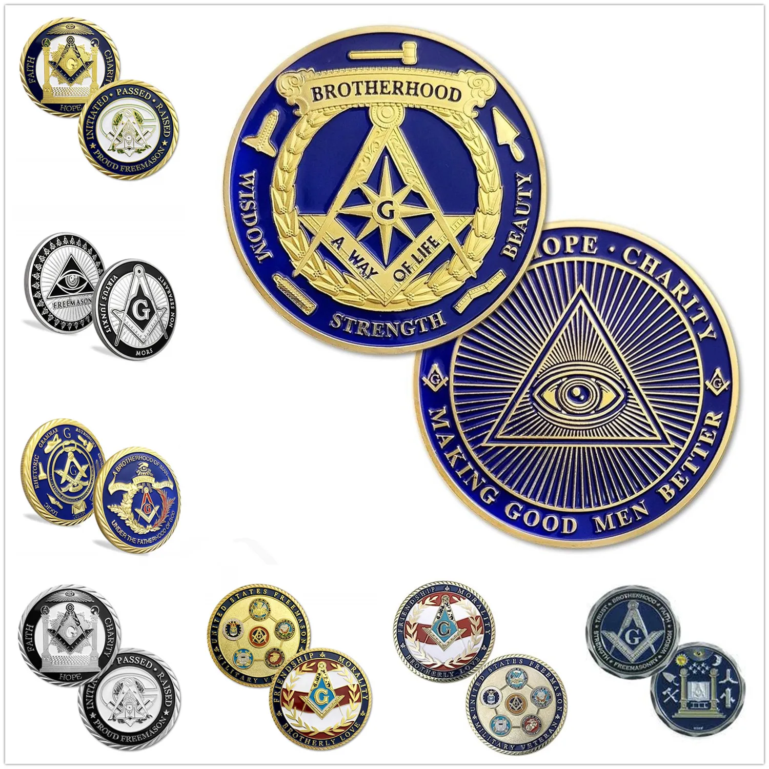 العملة الفنية والحرف الأخرى Masonic Challenge عملة الولايات المتحدة