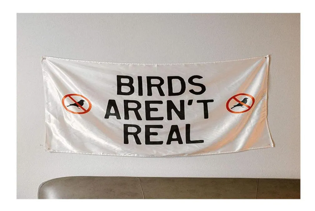 Birds Aren039T Real Flag 3x5 ft stor livlig färg och UV -blekningsbeständig med 2 grommets UV -resistenta livliga digitala tryck4498255