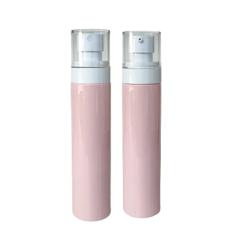 60ml 80ml 100ml Pink PET Plastic Spray Refillable Bottle PP White Atomizer Lotion Cosmetic Packaging Empty Perfume Bottle