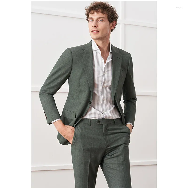 Men's Suits Suit 2 Pieces Set Italian Casual Slim Fit Wedding Dress Groom Business Work Jacket With Pants