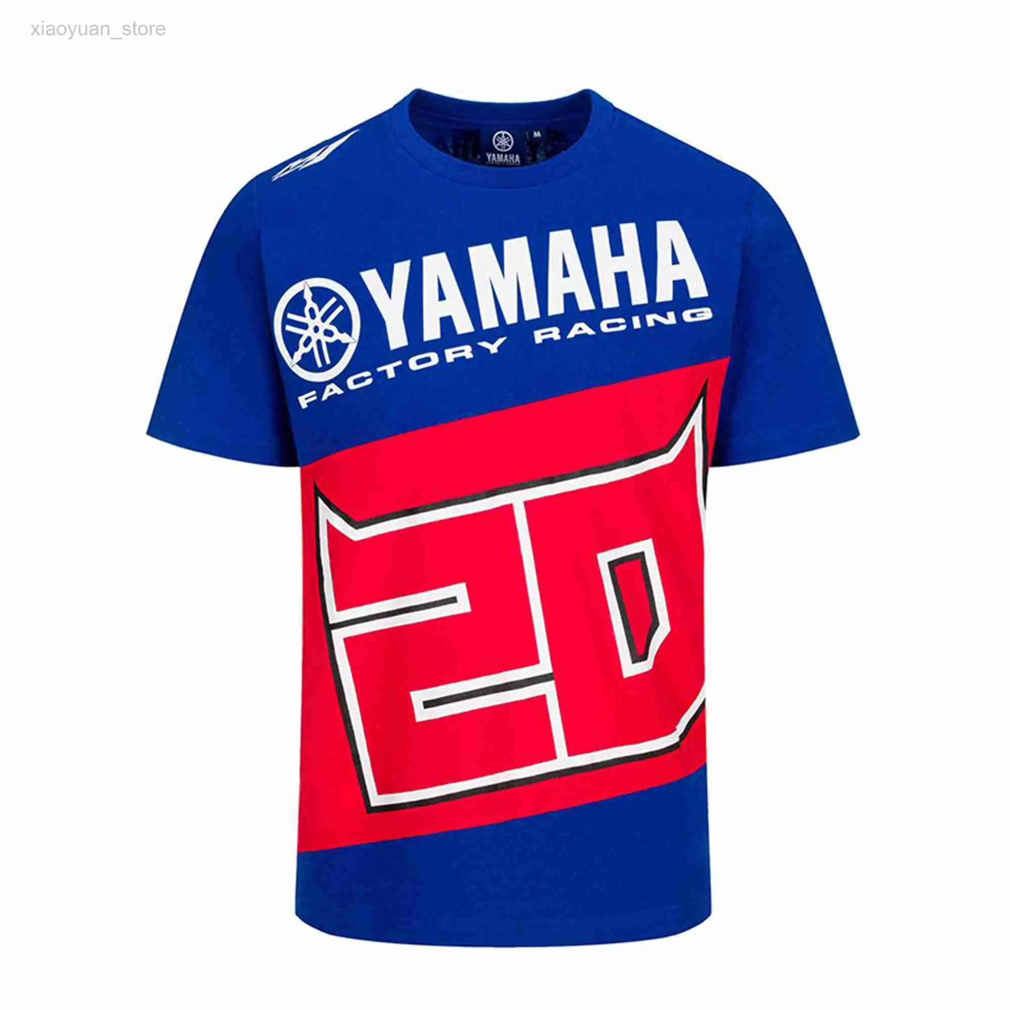 T-shirts pour hommes 2023 Moto Gp Champion Pour Yamaha Factory Racing Team Moto Superbike Bleu T-shirt Men_s Short Q M230409