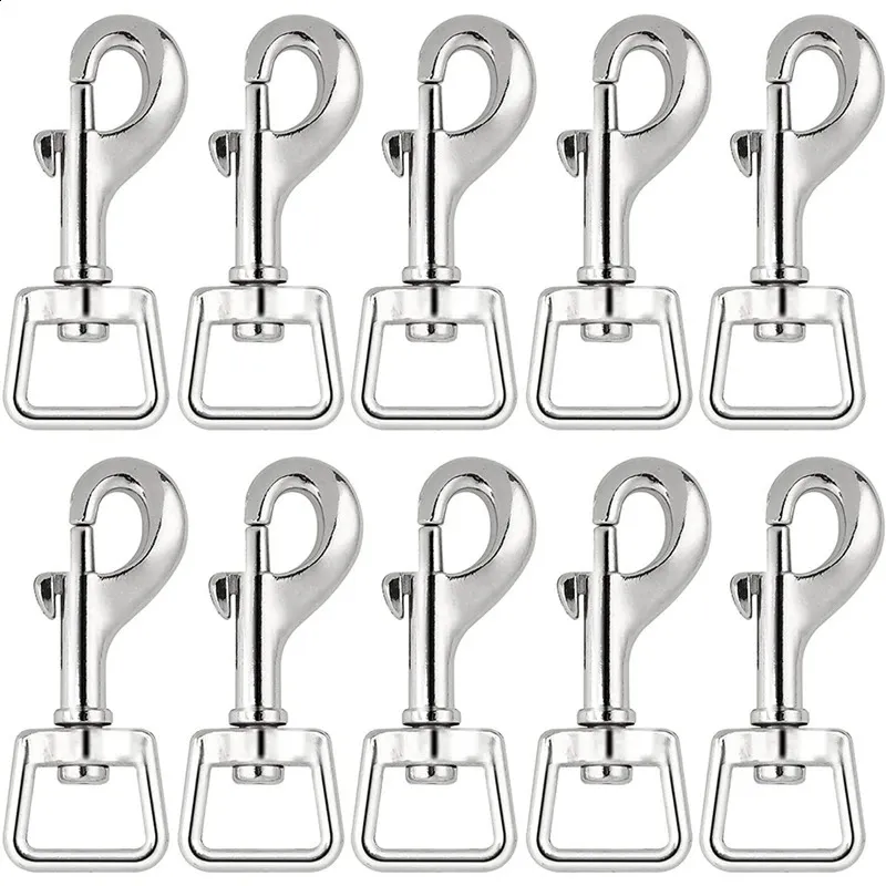 Dog Collars Leashes 20Pc Snap Hooks for Dog Leash Collar Linking Heavy Duty Swivel Clasp Eye Bolt Buckle Trigger Clip for Spring Pet Buckle 231110