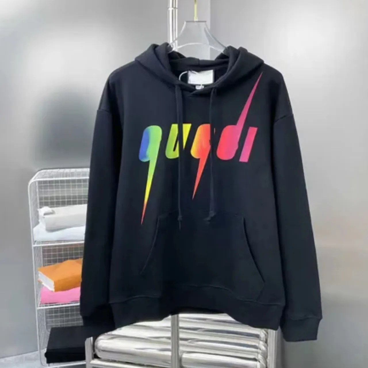 Rainbow letter hoodie 2025