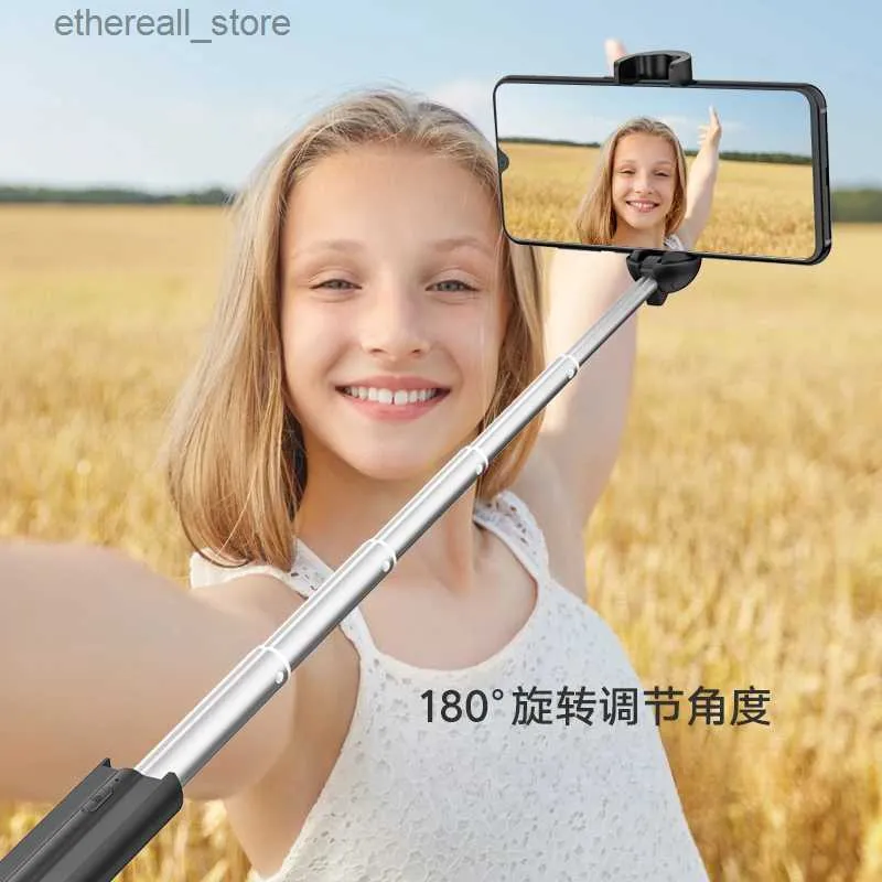 Selfie Monopods WS22005 Mini Mobiele Telefoon Selfie Stick Statief Fotografie Live-uitzending Selfie Stick Bluetooth Magnetische aantrekkingskracht Selfie Stick Q231109