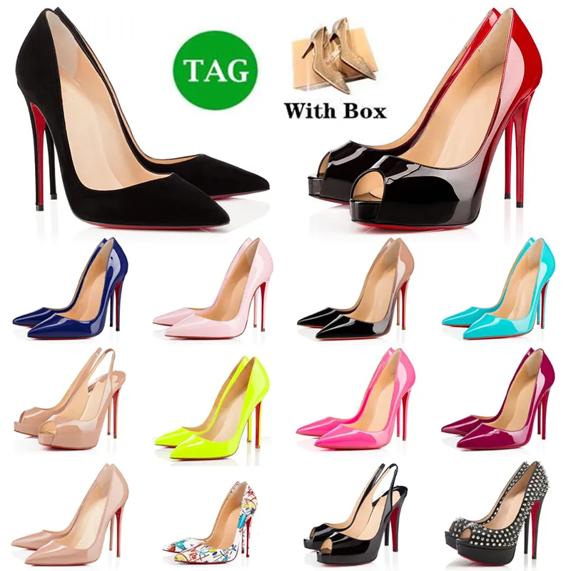 Womens Designer Heels Dress Shoes Luxury High Heel Pumps With Round