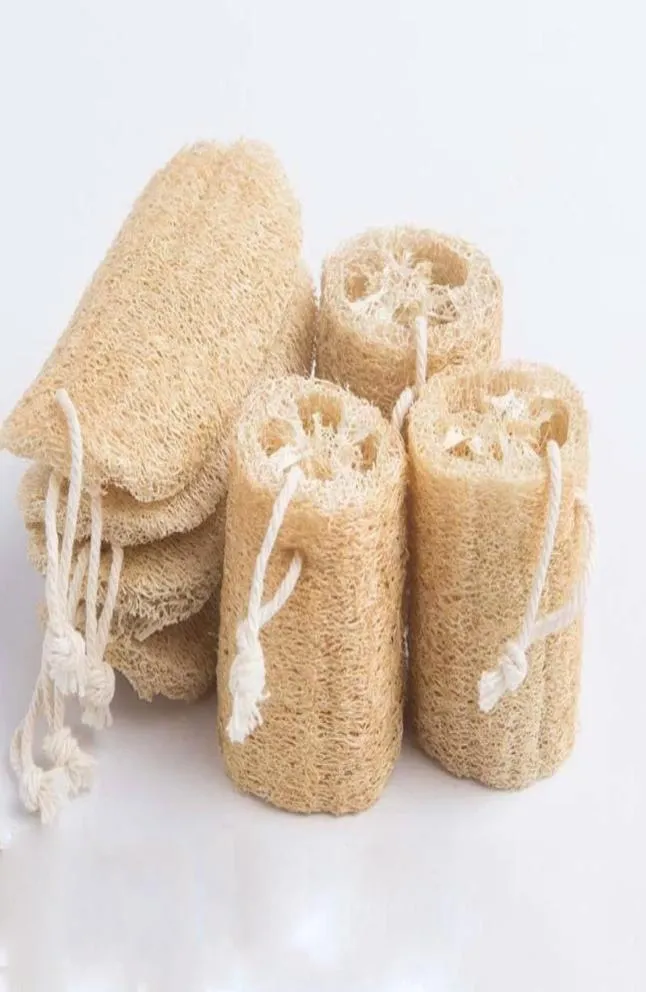 Natural Loofah Luffa Bath Borstes levererar miljöskyddsprodukt ren exfoliate gnugga tillbaka mjuk handdukborstpanna tvätt2372259