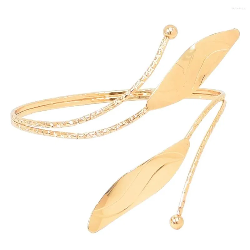 Bangle Fashion Gold Silver Color Geometric Swirl Leaf For Women Boho Этнический летний пляжный вечерин