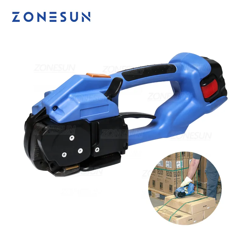 ZONESUN Strapping Machine Industrial Equipment ORT-200 Battery Powered Electric Pet Strap Packing Tool Electric Plastic Strapping Tool