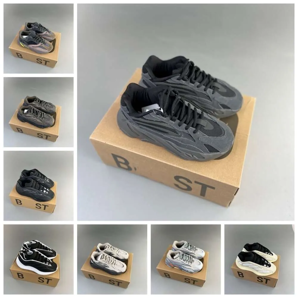 Yezys designer sneaker boost 700 v2 v3 casual låga plattformskor män kvinnor par utomhus gym som kör zapatos baskeballsko