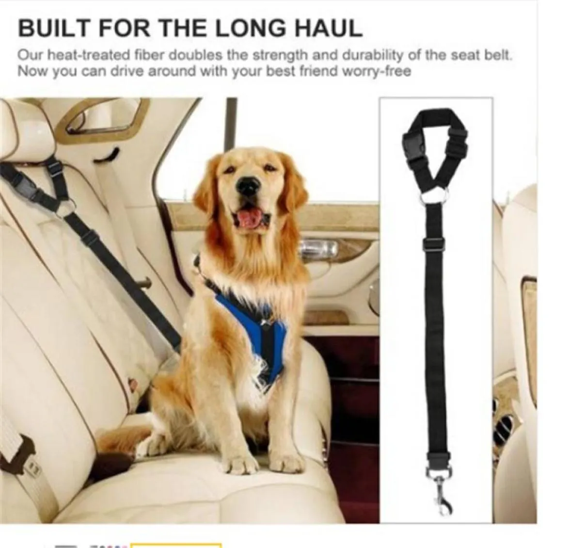 2018 cinturón de seguridad ajustable para perros arnés para perros cinturón de seguridad para vehículos para mascotas correa de seguridad para mascotas collares para perros correas 8668356