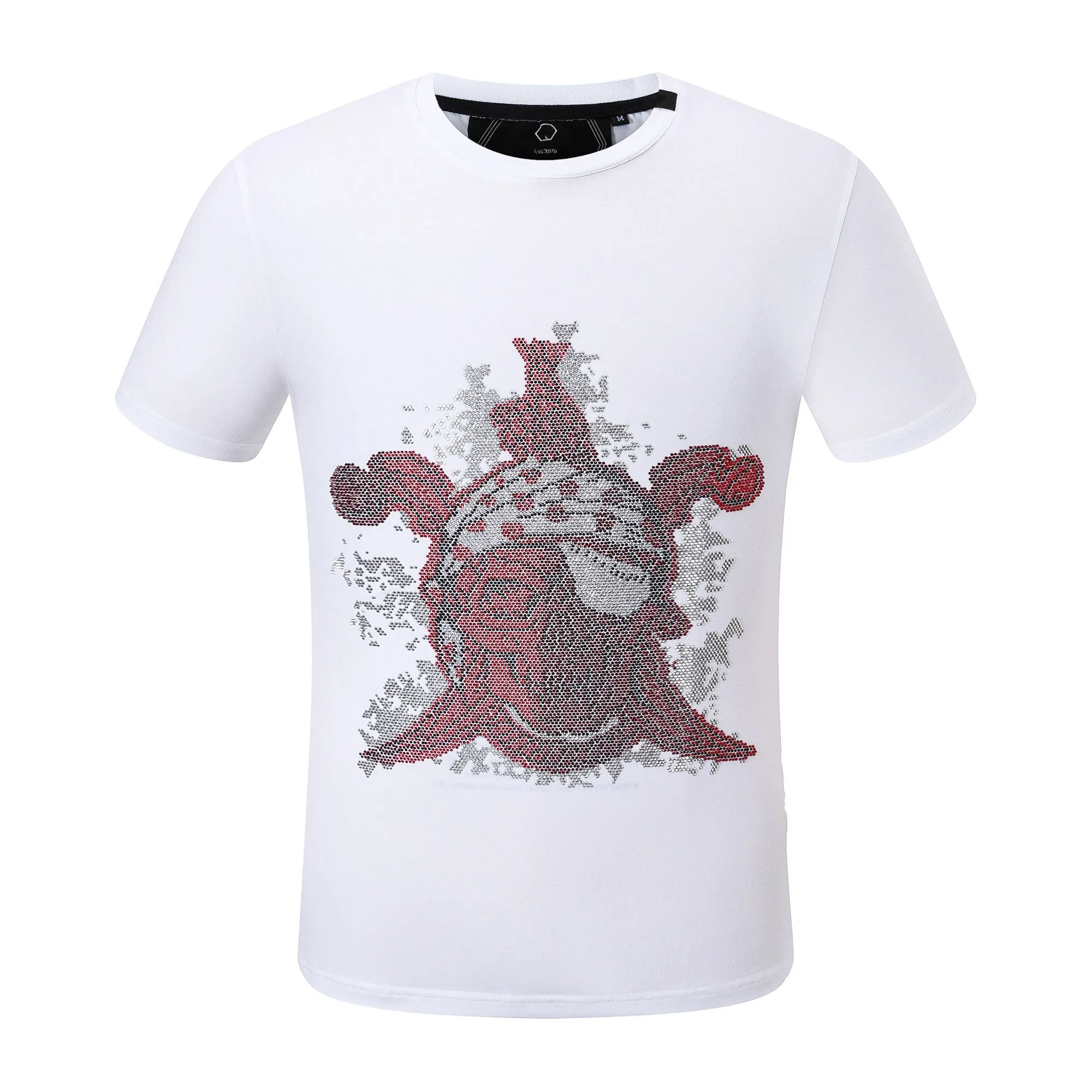 جماجم T-shirt plein-brand tees أقصى مكونة من Tees pp القاتل Teddy Bear Tops Beach Summer Style Mens Black Pattern Party T-Shirtt pp2018