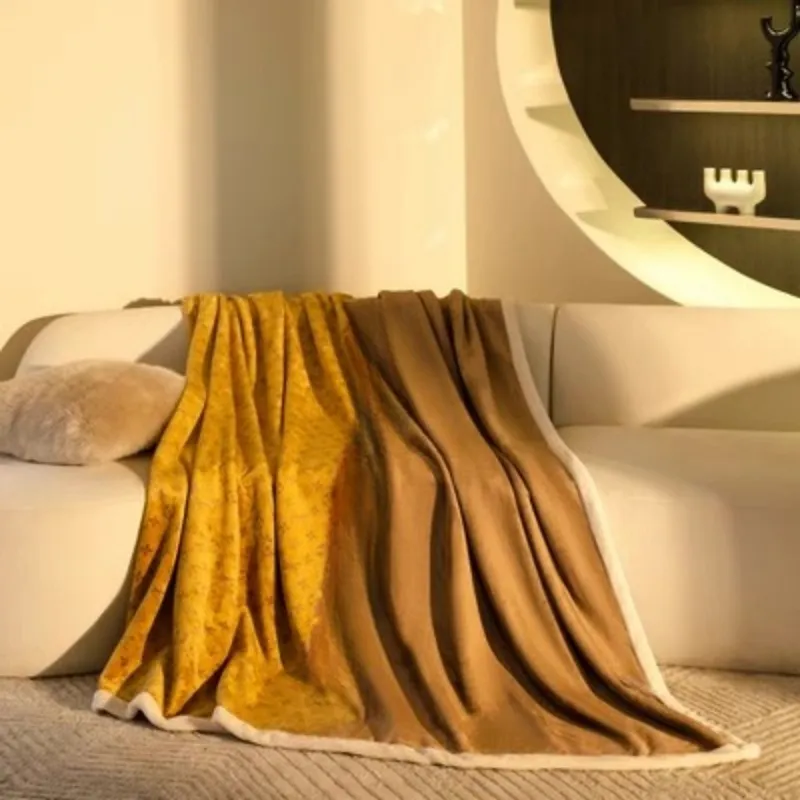 Moda leggera coperta di lusso pausa pranzo copridivano per auto coperta ufficio camera da letto coperta calda Coperta da letto