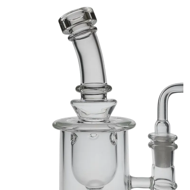 SAML Klein Bong Hookahs SOL Dab Rig Glass Recycler Smoking Flower Water Pipe Seed Of Life joint Size 14.4mm Thick Base PG3003FC-Klein