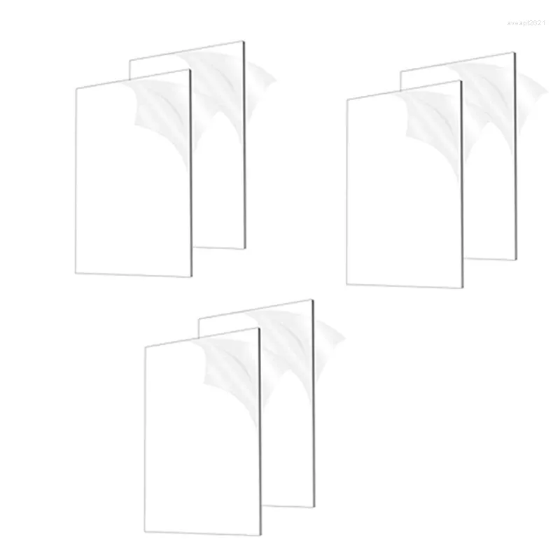 Frames 1/8In Thick (3Mm) Acrylic Sheets Clear Cast Plexiglass 8X12in For Signs DIY Display Projects Craft Po