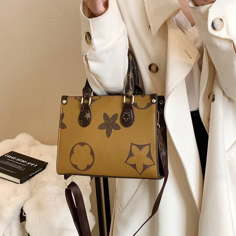 Designer väskor tygväska kvinnor svart axel väska präglad blomma på tho läder brun kvalitet anpassad logotyp märke damer koppling handväska handväska stor tote m46373 m9