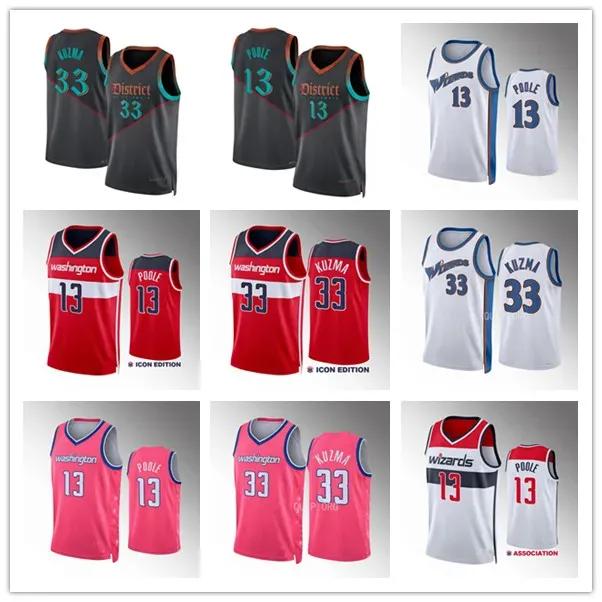 Basketball Jerseys Poole Kyle Kuzma Washingtonwizardsmen 2023 24