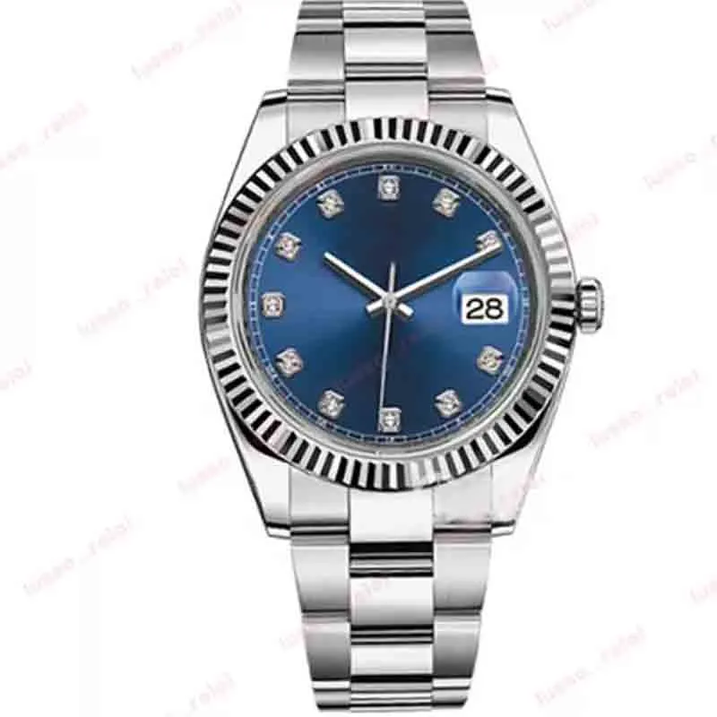 men mens watches sapphire crystal Watch Blue Black White Automatic Mechanical 41MM diamond dial datejust Stainless oyster band Wristwatches101