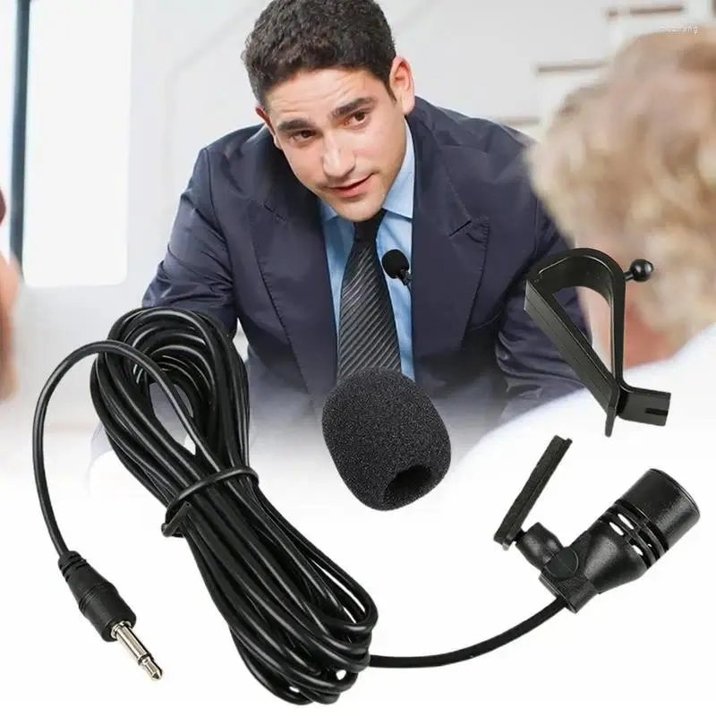 Microphones Lavalier Microphone Vocal Stand Clip Tie For Mobile Phone Conference Speech Audio Video Lapel Navigation Car Paste