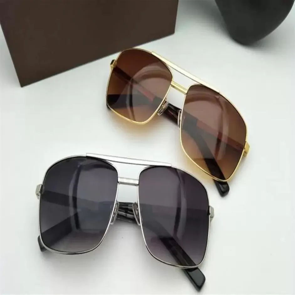 2022 Neue Mode-Klassiker-Sonnenbrille, Haltungs-Sonnenbrille, Goldrahmen, quadratischer Metallrahmen, Vintage-Stil, Outdoor-Design, klassisches Modell 235L