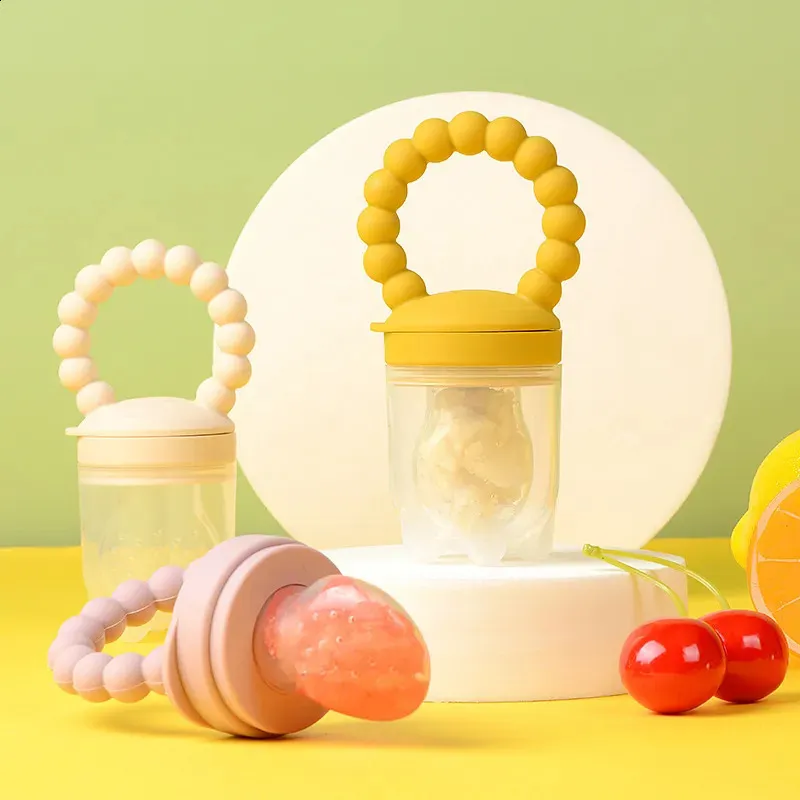 Fopspeenhouders Clips Baby Fruit Feeder Siliconen Netje Food grade en Groente Verpleging Peuter Tandjes Speelgoed 231109