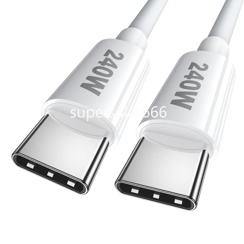 Super szybkie szybkie ładowanie 1M 2M 240W 100W 65W 5A PD USB C do kabla USB C dla Samsung S22 S23 S24 UTRAL HTC LG S1 Tablet PC