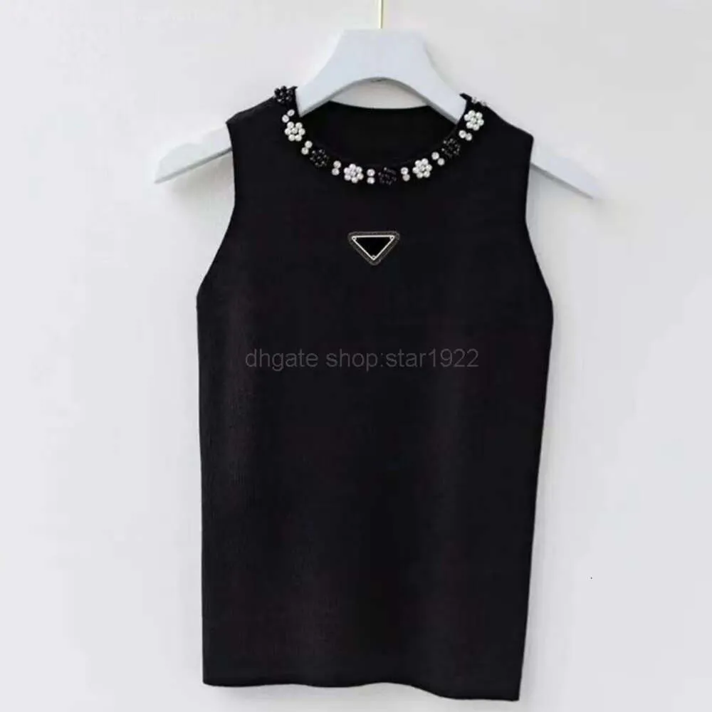 Summer Fashion Women's Designer T-shirt Sleeveless Top Luxury original PA Home Letter Cotton T-shirt Clothing Short Sleeve High Stree Pearl S-XL