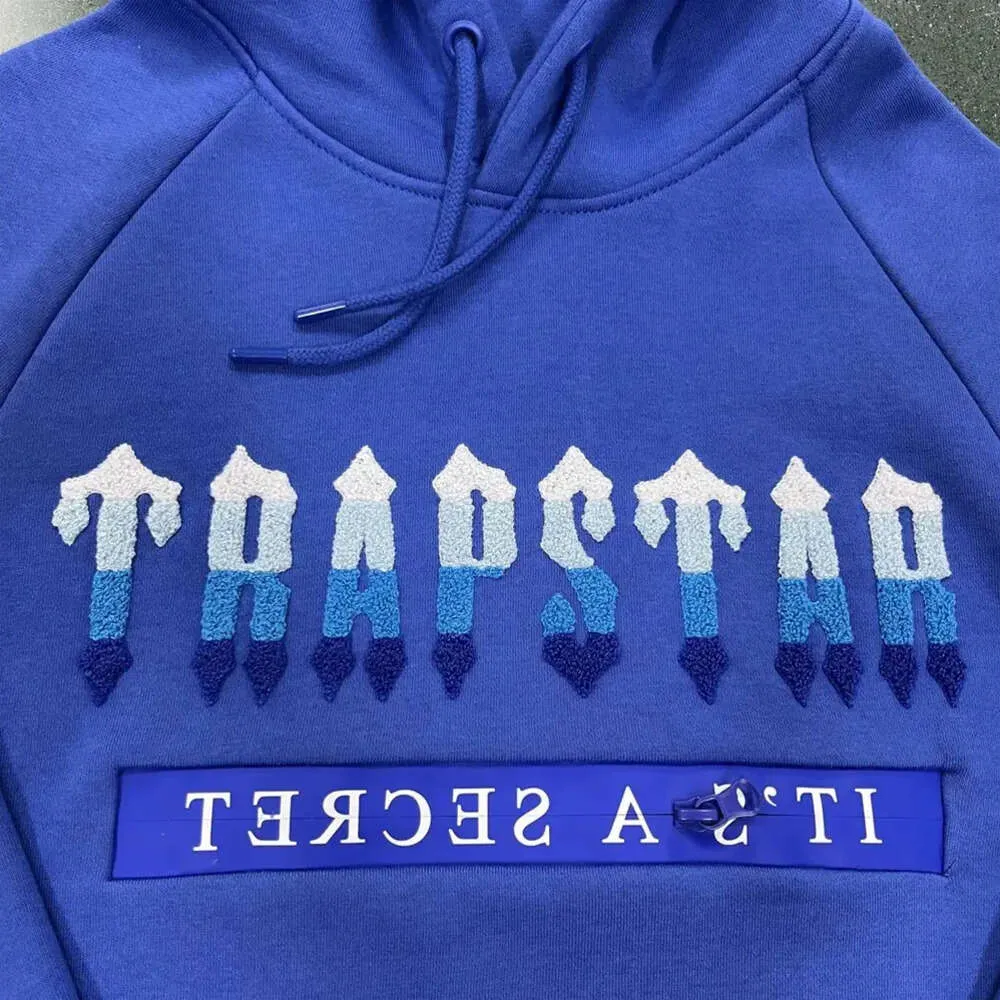 2023 Trapstar UK Autumn and Winter -Dazzling BlueTrapstar TrackSuits Designer Casual Sportswear