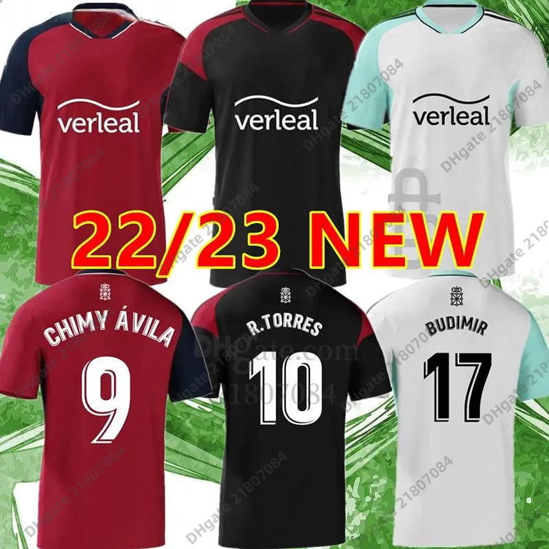 22 23 OSASUNA Soccer Jersey DAVID García CHIMY Ávila CAMISETA Equipacion ADULTO 2022 2023 TORRES MONCAYOLA MANU SÁNCHEZ Local Visitante 3ro