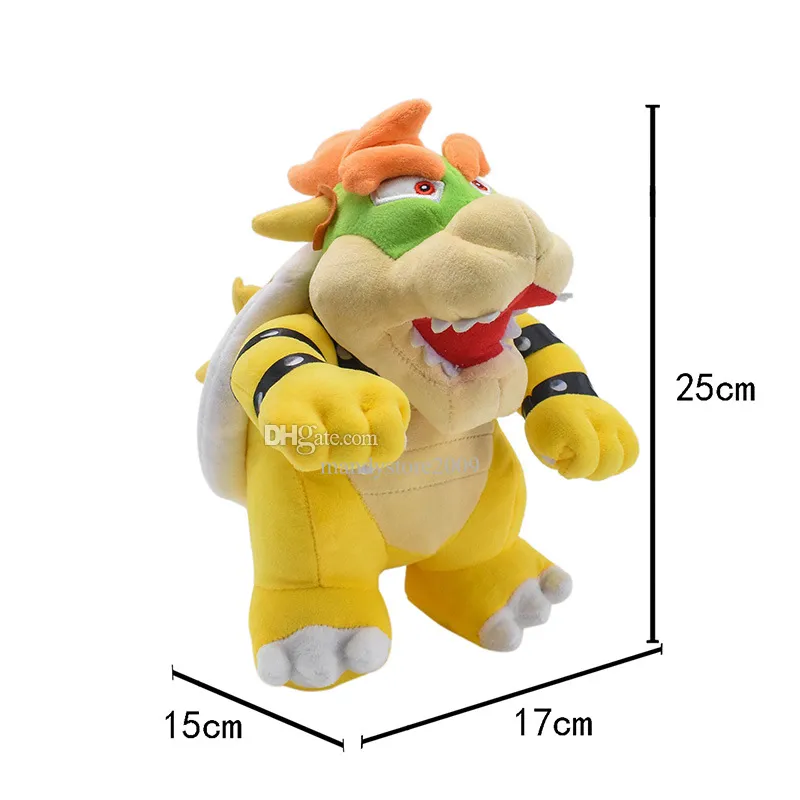 10in Super Bowser Debout Roi Doux Animal En Peluche En Peluche Poupée  Figure Vert Bowser Jouet 6 Pouces JR En Peluche Du 4,41 €