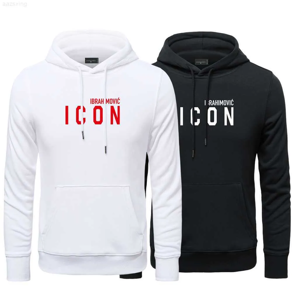 Men's Hoodies Sweatshirts Icon Mens Hoodie Man Off White Clothe Long Sleeve Street Clothing