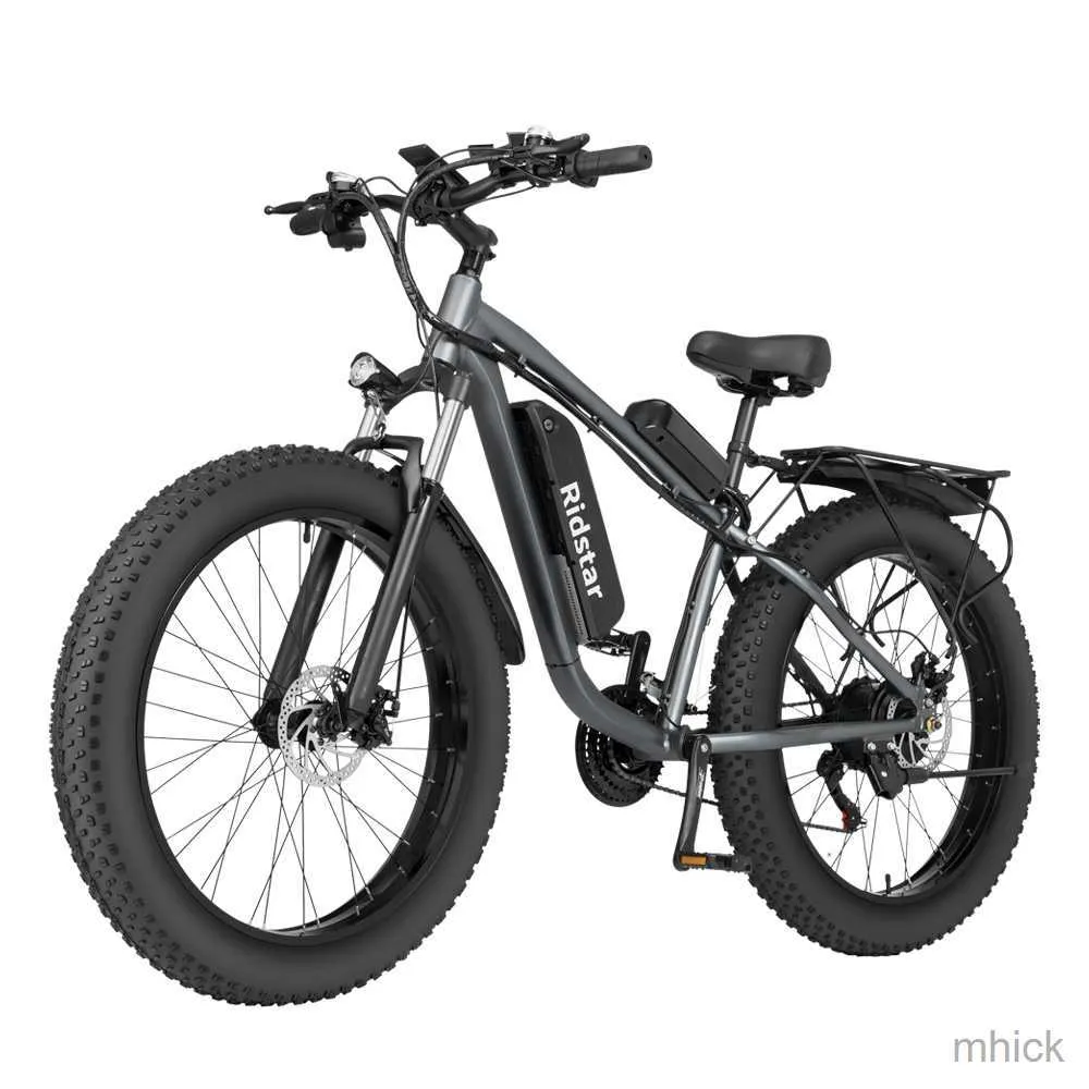 Pedais de bicicleta e26 bicicleta elétrica 26 polegadas pneu gordo fora da estrada Ebike 1000W 48V 14AH PODERON