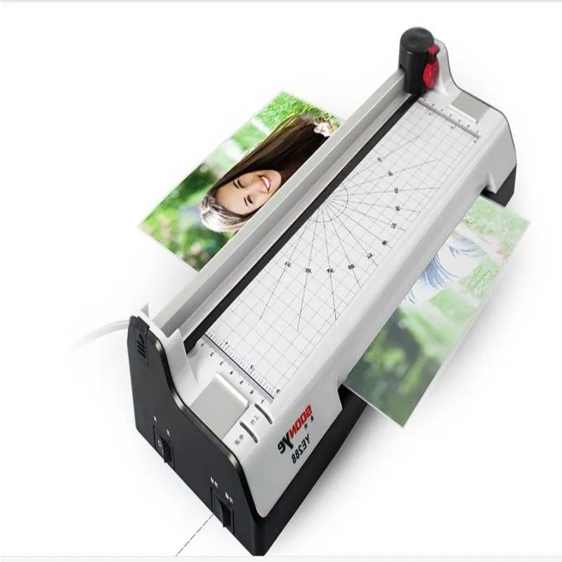 Freeshipping A4 Multi-function 2 in 1 Photo Thermal & Cold Pouch Laminator Paper Trimmer Paper Cutter Qwgna